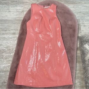 Alice and olive croc pink dress
